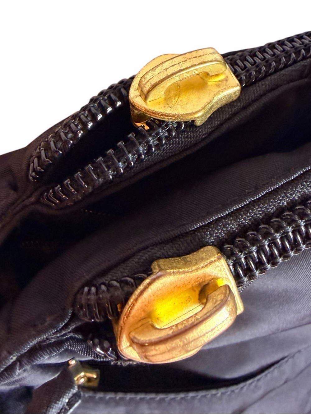 Tory Burch Scout Black Nylon Work Tote Crossbody Gold Hardware w/ TB Dust Cover - Picture 10 of 16